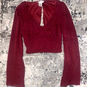 Super cute top for night out or holidays .